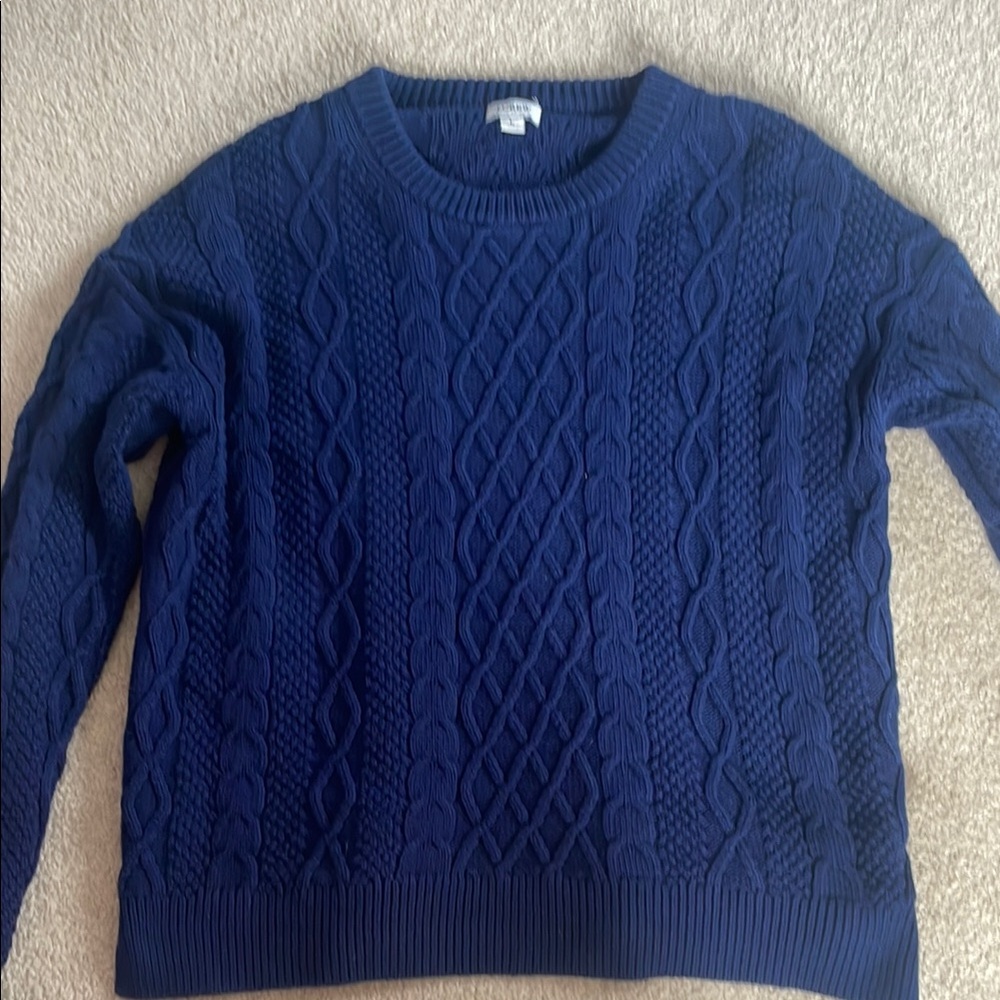 COPY - Blue Cable Knit Sweater